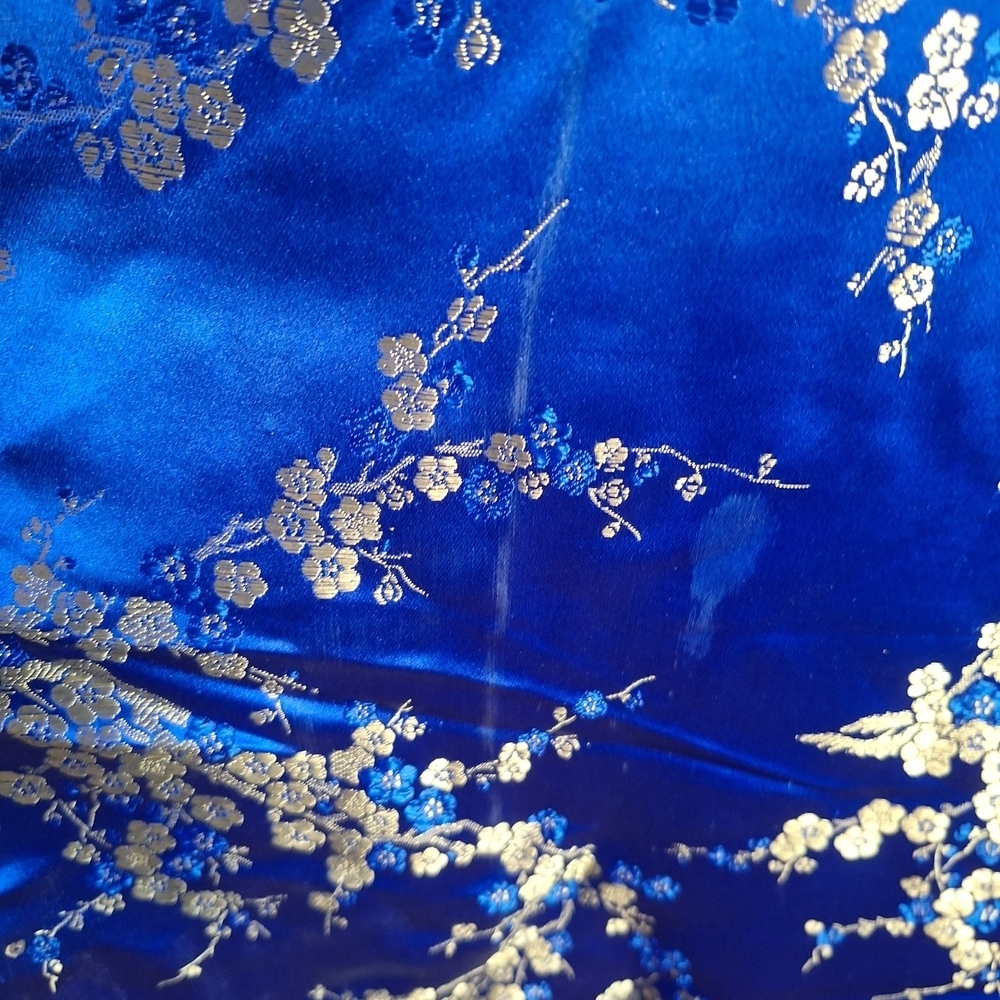 Blue Floral Kimono Robe - Picture 11 of 16